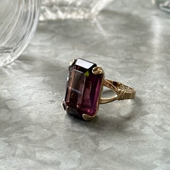 RA153-【 AVON 】エイボン・ヴィンテージリング 1975 "Burgundy Wine"