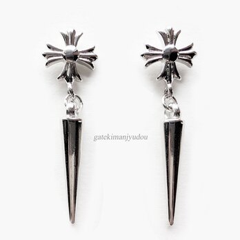 クロス&スパイク▽ピアス