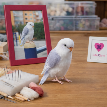 羊毛フェルト そっくり 鳥 オーダーメイド｜写真から作る カナリア ぬいぐるみ｜ペットロス メモリアル レプリカ｜オウム 鸚鵡