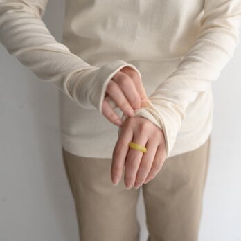 seamless cotton/thumb hole top/kinari/size1.2