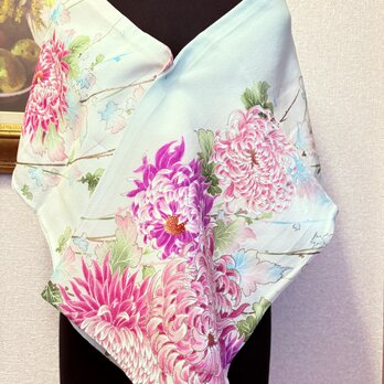 ストール　着物リメイク　ビンテージ　ショール　026