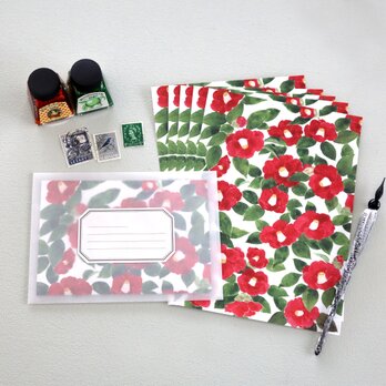 レターセット 椿