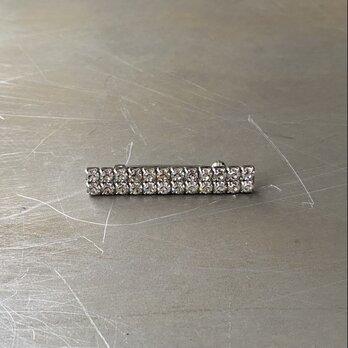 Vintage 60s-70s retro crystal bijou brooch