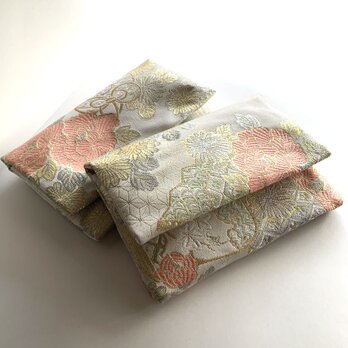 『花王』　チェスト織物御朱印帳袋　B6/B5サイズ用　御朱印帳ケース　御朱印帳ポーチ　御朱印帳バッグ　数寄屋袋　桐生織物