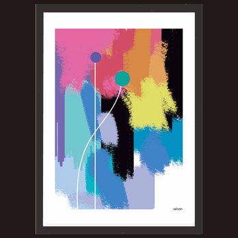 アートの一輪　花　送料無料 　あらゆるお部屋のポスター　イラスト　ポスター　アートポスター　アート/sei検索新着順　4002