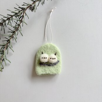 シマシマさんのキーケース　ピスタチオ