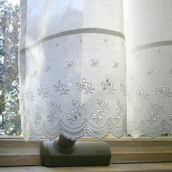 刺繍lace×CottonVoile caféstyle