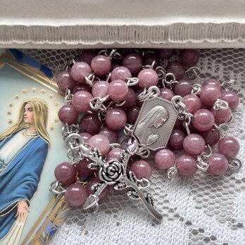 レッドクォーツのロザリオ