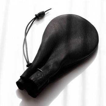 yoki  鹿革の手提げ巾着バッグ　225731