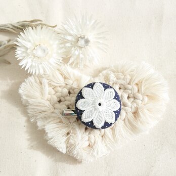 ★2wayくるみボタンブローチクリップ★