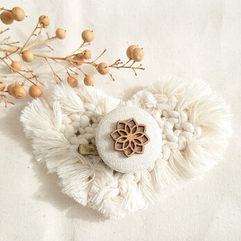 ★2wayくるみボタンブローチクリップ★