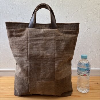くたくたトート（帯芯柿渋染め）