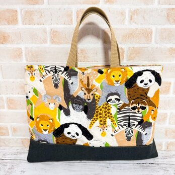 レッスンバッグ(裏キルト)　【あにまるず】