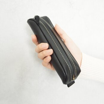 《本革》手に馴染む・大人の柔らかペンケース（黒）