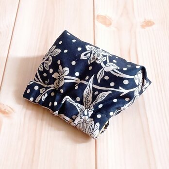 手のひらサイズ　リバティ　バネ口ミニポーチ　8cm口金　マロリー　黒　644