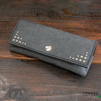 イタリアンレザーメガネケース　バベル　nero　+スポッツ