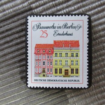 ドイツ　歴史建物切手ブローチ10812