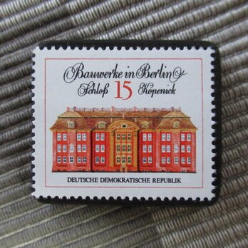 ドイツ　歴史建物切手ブローチ10813