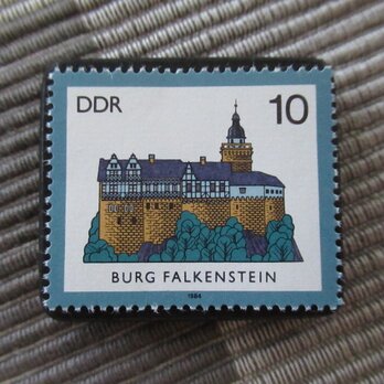 ドイツ　歴史建物切手ブローチ10817