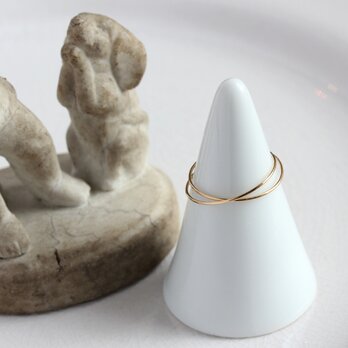 K18 【18】eighteen・ダブルリング