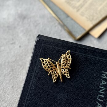 SCM40-【 MONET 】モネ・ヴィンテージブローチ Gold tone butterfly motif brooch