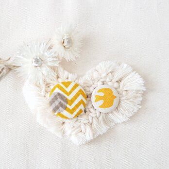 ★くるみボタンブローチ★