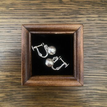 rustle silver boll earring M