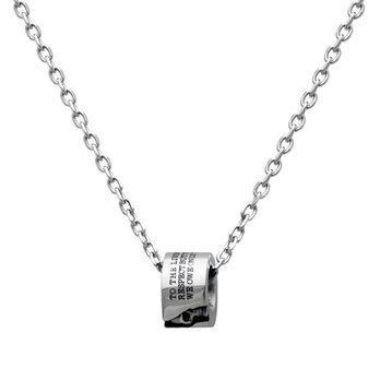 スカルのリングネックレス、シルバー925　fc275