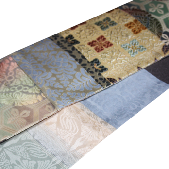 【一点もの】昭和・平成のアーカイブ 豪華切嵌（きりばみ）正絹半幅帯