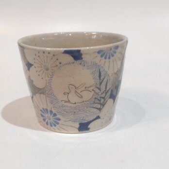 染付うさぎ文様大そばちょく（伊比井万貴）