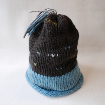 knit cap 「Delphinium」