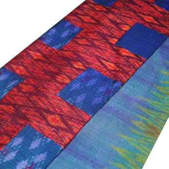 【一点もの】タイシルク　キリバミ半幅帯