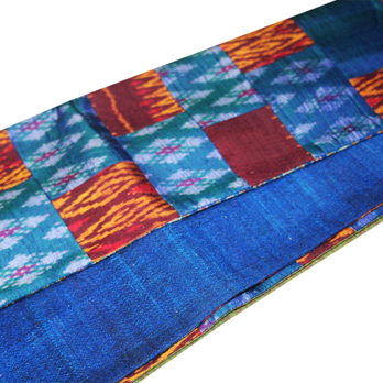 【一点もの】タイシルク　キリバミ半幅帯