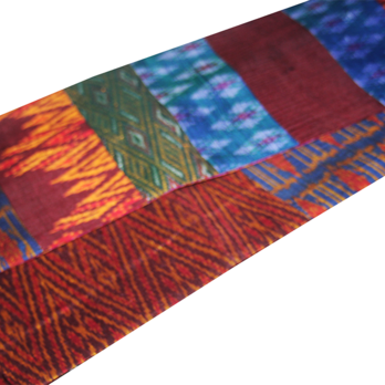 【一点もの】タイシルク　キリバミ半幅帯