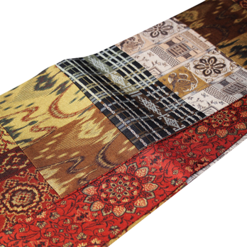 【一点もの】西陣織「ゴブラン」正絹キリバミ半幅帯