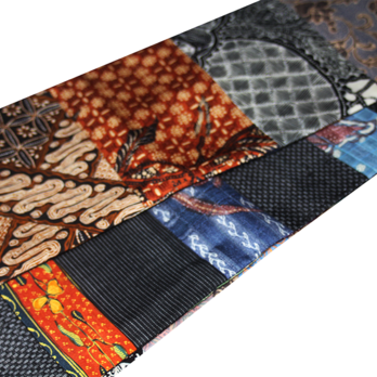 【一点もの】至高の伝統美 シルクジャワ更紗 正絹キリバミ半幅帯