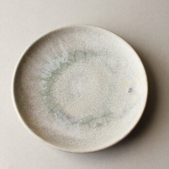 竹炭貫入　6寸皿