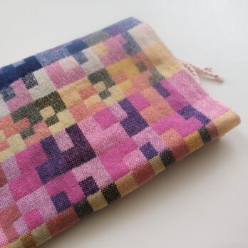 手織りカシミアストール・・キャンディーボックス