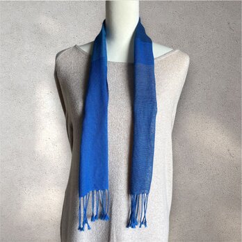 【手織り】綿糸のミニストール