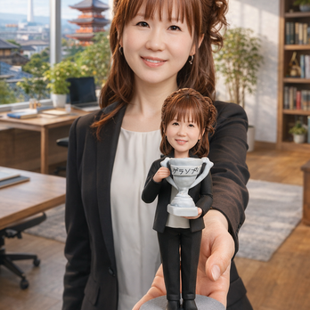 写真から作るオーダーメイドフィギュア｜そっくり似顔人形｜世界に一つのギフト｜母、祖母、母の日、誕生日、還暦祝いプレゼント
