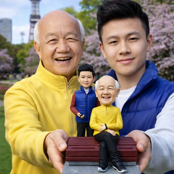 写真から作るオーダーメイドフィギュア｜家族・グループ対応 にそっくり似顔人形｜家族写真を立体に｜世界に一つの記念品 家族記念日