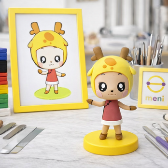 写真から作るアニメ風オーダーメイドフィギュア｜子供の絵を人形にする｜アニメ・漫画 推しギフトアニメ好き プレゼント 可愛い