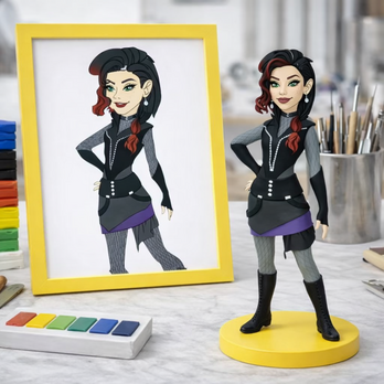 写真から作るアニメ風オーダーメイドフィギュア｜子供の絵を人形にする｜アニメ・漫画 推しギフトアニメ好き プレゼント 可愛い