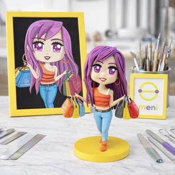 写真から作るアニメ風オーダーメイドフィギュア｜子供の絵を人形にする｜アニメ・漫画 推しギフトアニメ好き プレゼント 可愛い