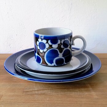 ARABIA/アラビア/Saara/サーラ/コーヒーカップ＆ソーサー・プレートトリオセット⑤