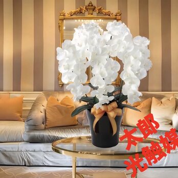 光触媒　人工観葉植物　フェイクグリーン　プレミアム胡蝶蘭5本立W