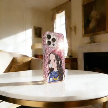 キラキラ iPhone 17 16 ケース  デコ電 ラインストーン 韓国風 Galaxy Pixelスマホケース 贅沢