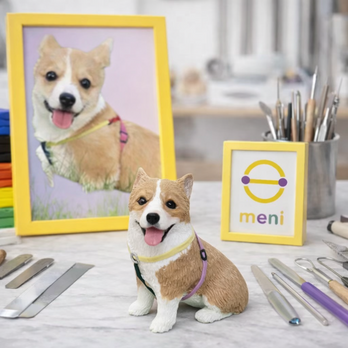 写真から作るオーダーメイドペットフィギュア｜愛犬・愛猫そっくり似顔人形｜うちの子 肖像画 置物｜世界に一つ メモリアルギフト