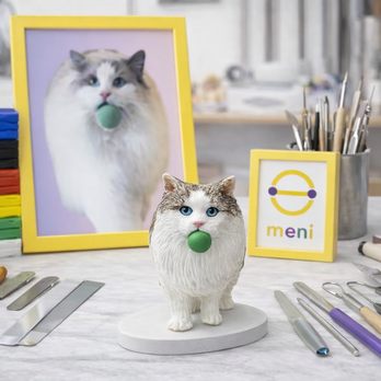 写真から作るオーダーメイドペットフィギュア｜愛犬・愛猫そっくり似顔人形｜うちの子 肖像画 置物｜世界に一つ メモリアルギフト