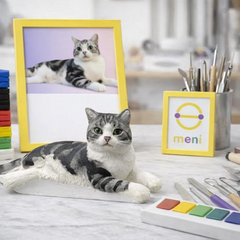 写真から作るオーダーメイドペットフィギュア｜愛犬・愛猫そっくり似顔人形｜うちの子 肖像画 置物｜世界に一つ メモリアルギフト